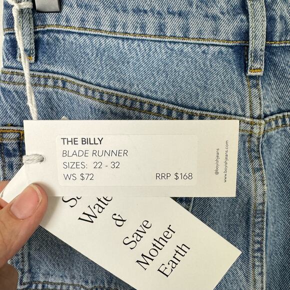 Boyish by HER NWT The Billy Ombre Blade Runner High Waist Button Fly Skinny Jean - Picture 5 of 9